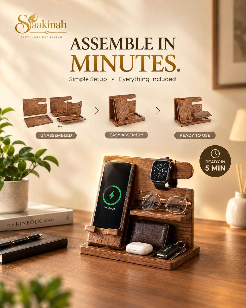 Wooden Docking Station